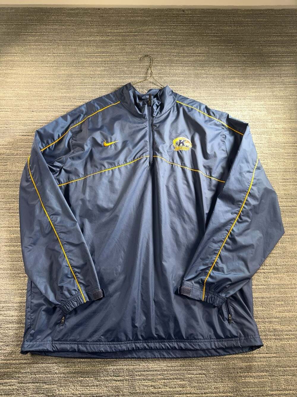 Nike Kent State Field Hockey Quarter-Zip Windbreaker Jacket Size XL